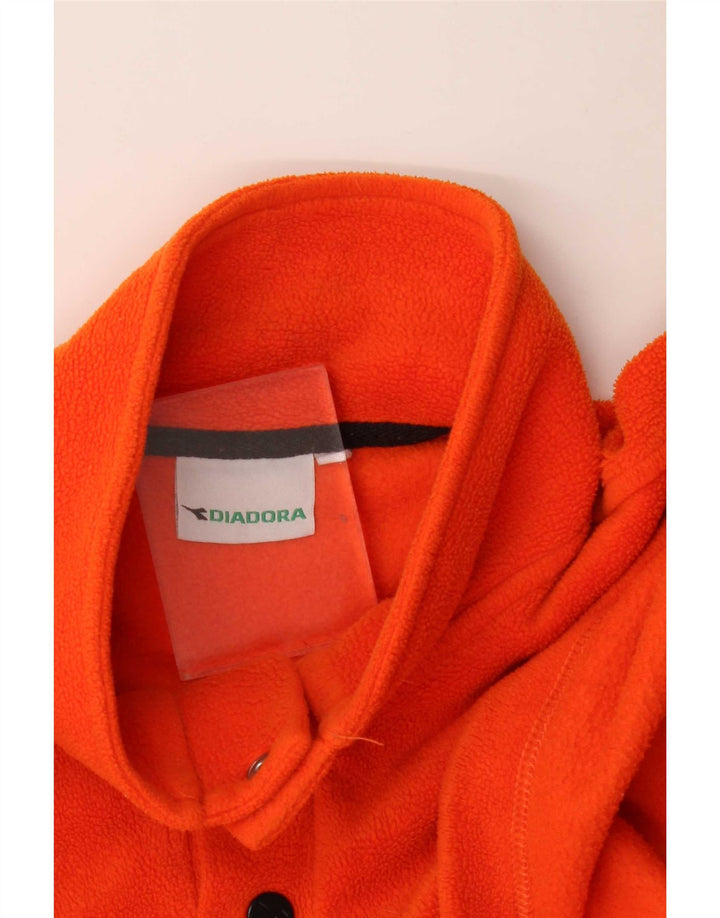 Diadora Mens Button Neck Fleece Jumper XL Laranja