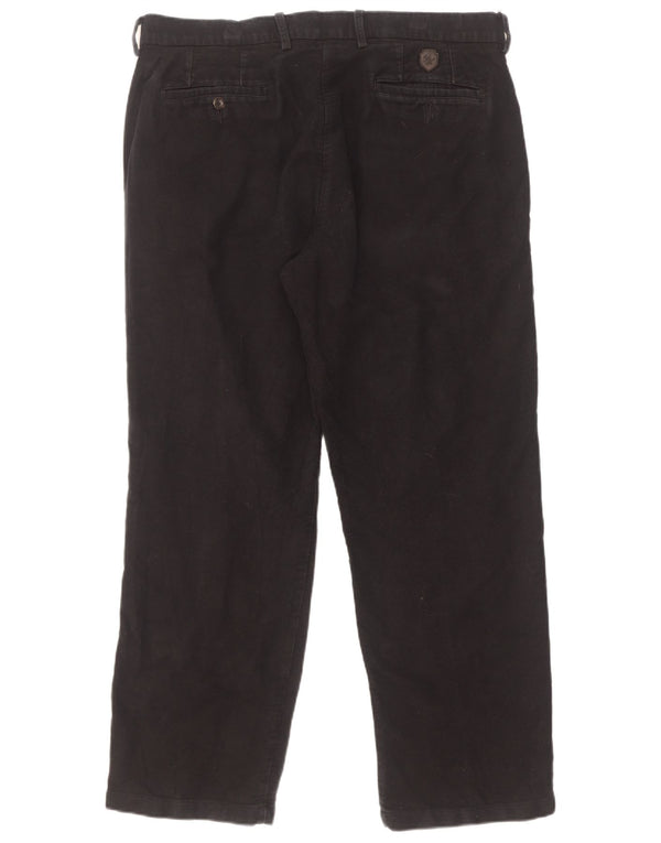 Calça chino masculina Marks & Spencer Blue Harbor Straight W36 L29 preta