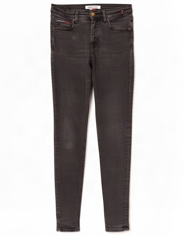 Tommy Hilfiger Womens Skinny Jeans W27 L27 Algodão Preto
