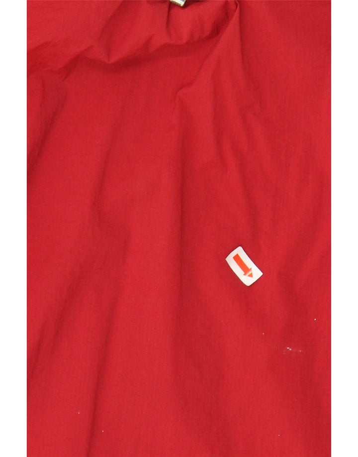 ADIDAS Boys Graphic Zip Neck Pullover Treino Top 13-14 Anos Vermelho