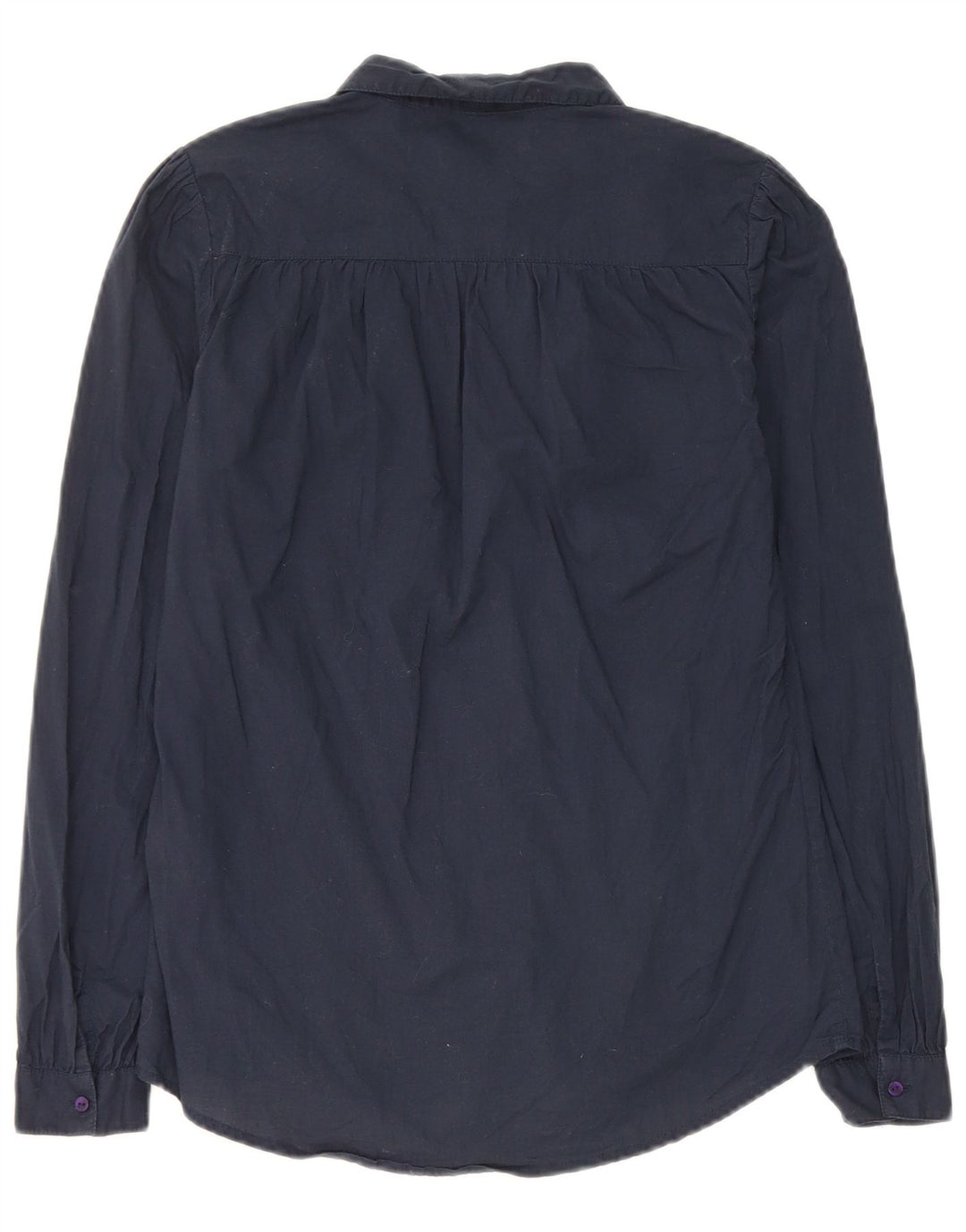 Camisa feminina Jack Wills UK 8 pequena algodão azul marinho