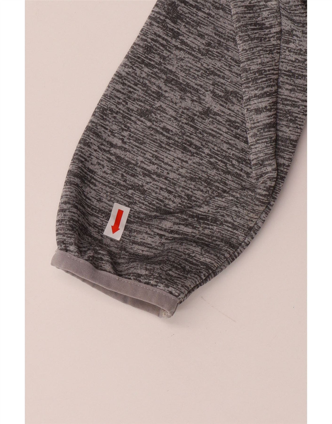 UNDER ARMOUR Mens Cold Gear Pulôver Treino Top Pequeno Cinza Salpicado