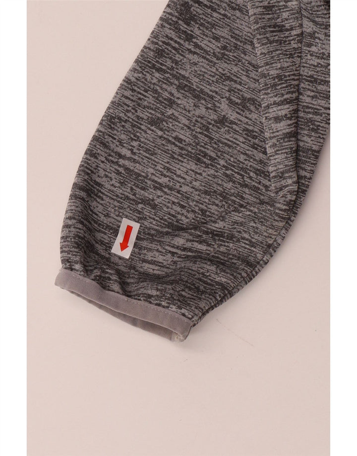 UNDER ARMOUR Mens Cold Gear Pulôver Treino Top Pequeno Cinza Salpicado