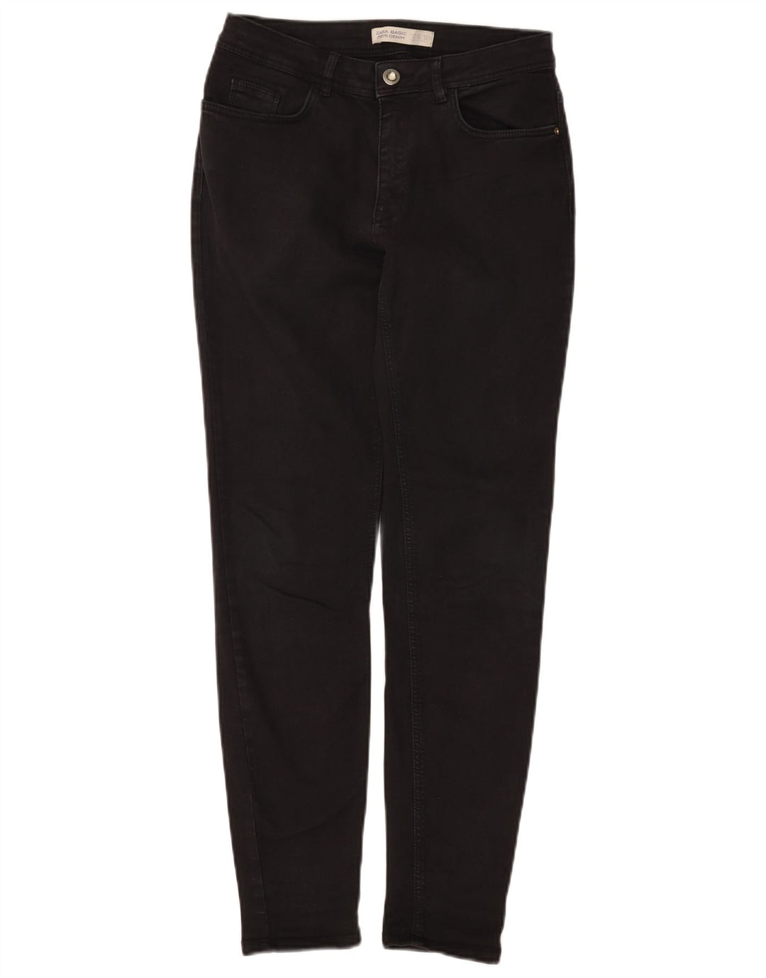 ZARA Jeans Skinny Feminino EU 38 Pequeno W28 L28 Preto