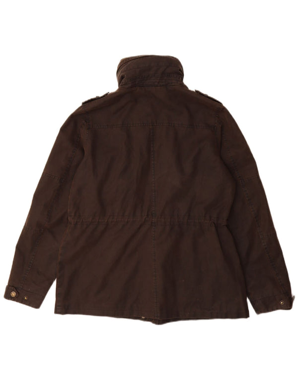 As forças armadas do revestimento do algodão das mulheres gordas da cara enceram o grande algodão Brown do Reino Unido 14