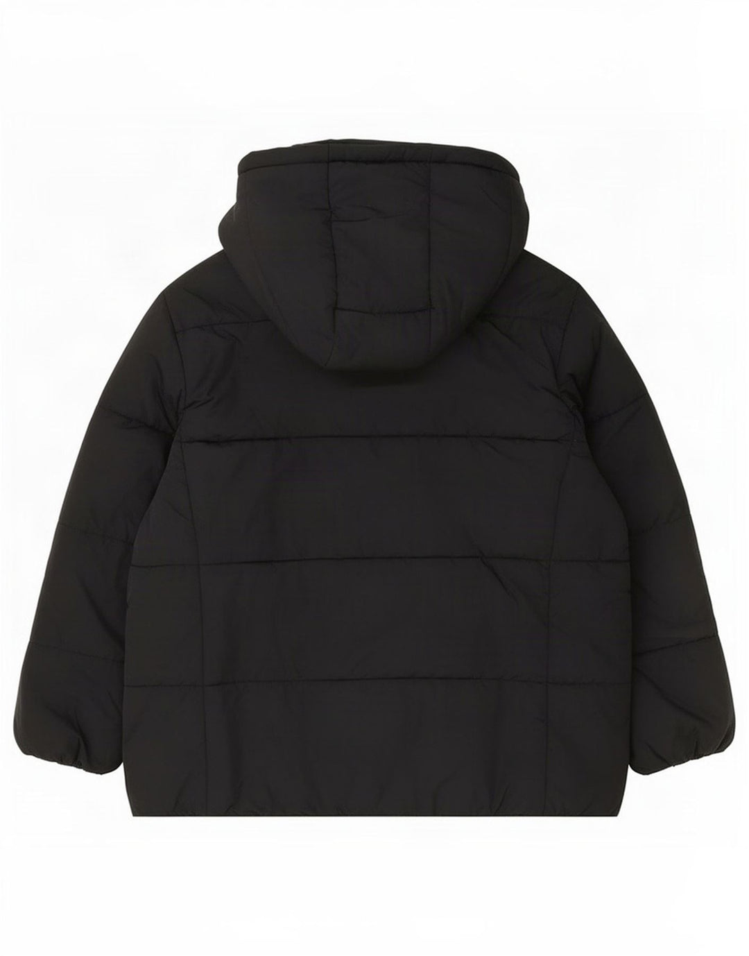 Jaqueta feminina acolchoada com capuz Marks & Spencer Reino Unido 22 3XL poliéster preto