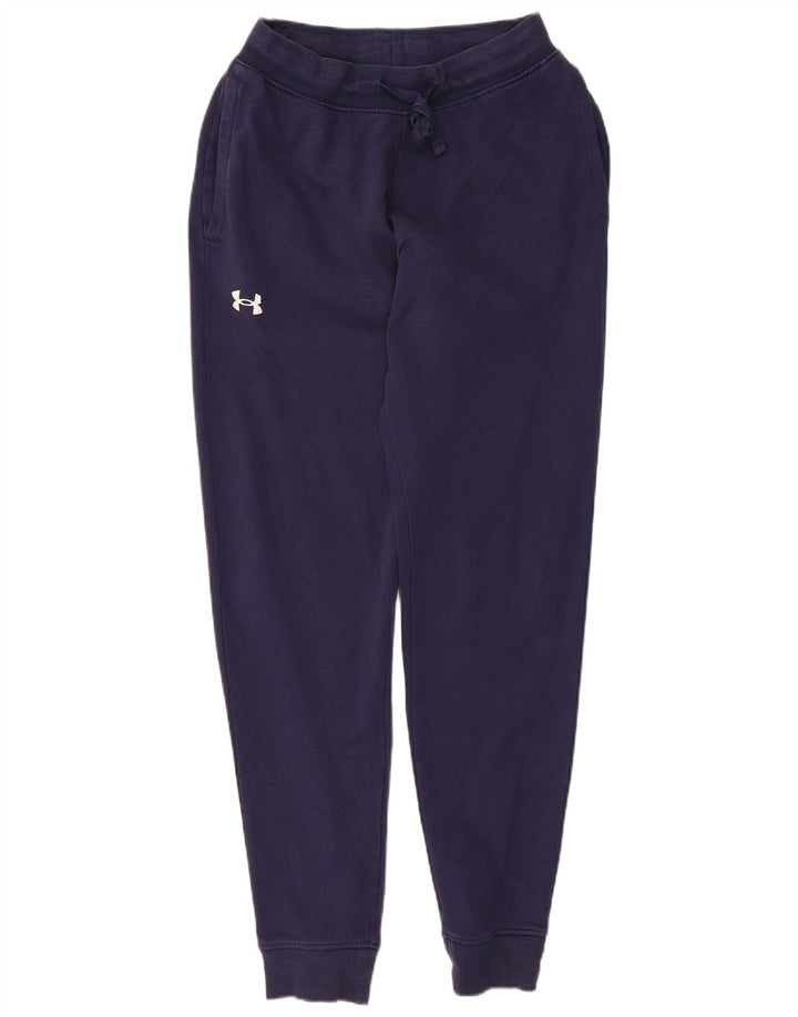 Calça de treino feminina Under Armour Joggers UK 12 médio azul marinho
