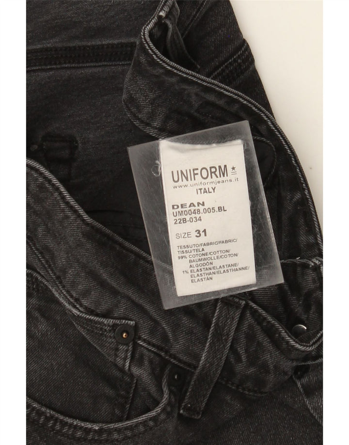 Uniforme masculino Dean Slim Jeans W31 L26 algodão preto