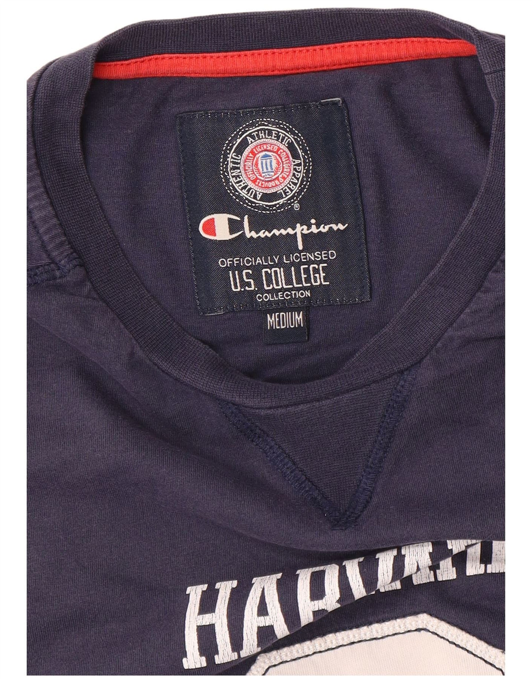 Camiseta masculina Champion Harvard Graphic Top médio azul marinho
