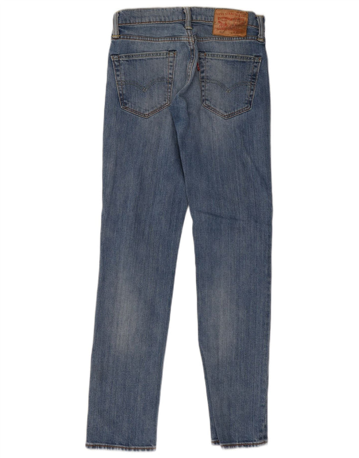Levi's Masculino 511 Slim Jeans W28 L32 Azul Algodão