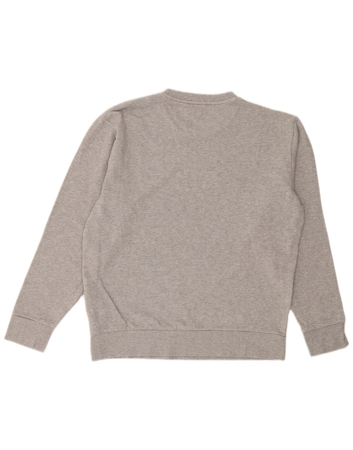 Suéter gráfico feminino LEVI'S UK 16 grande algodão cinza