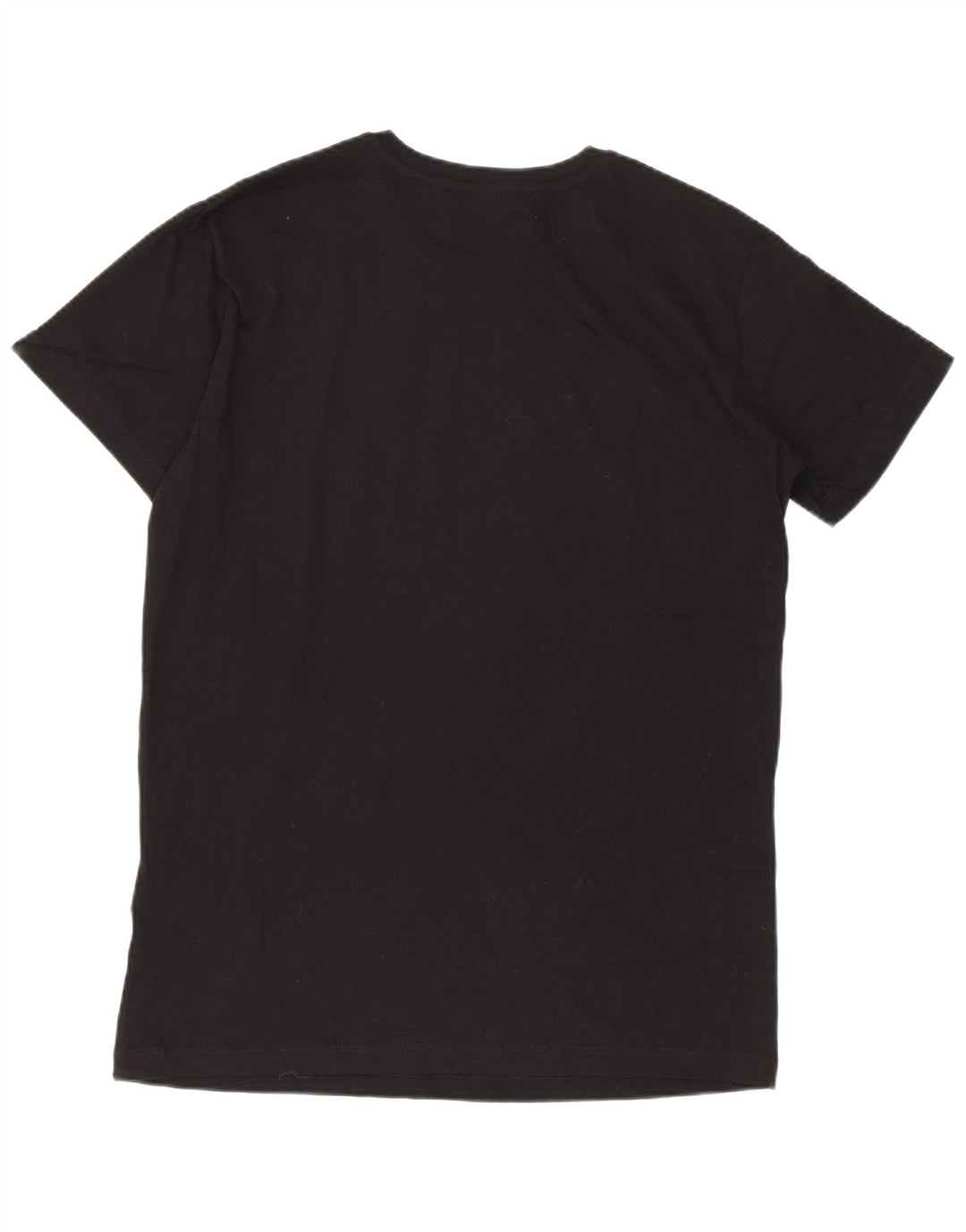 Diesel Camiseta masculina gráfica Top pequeno algodão preto