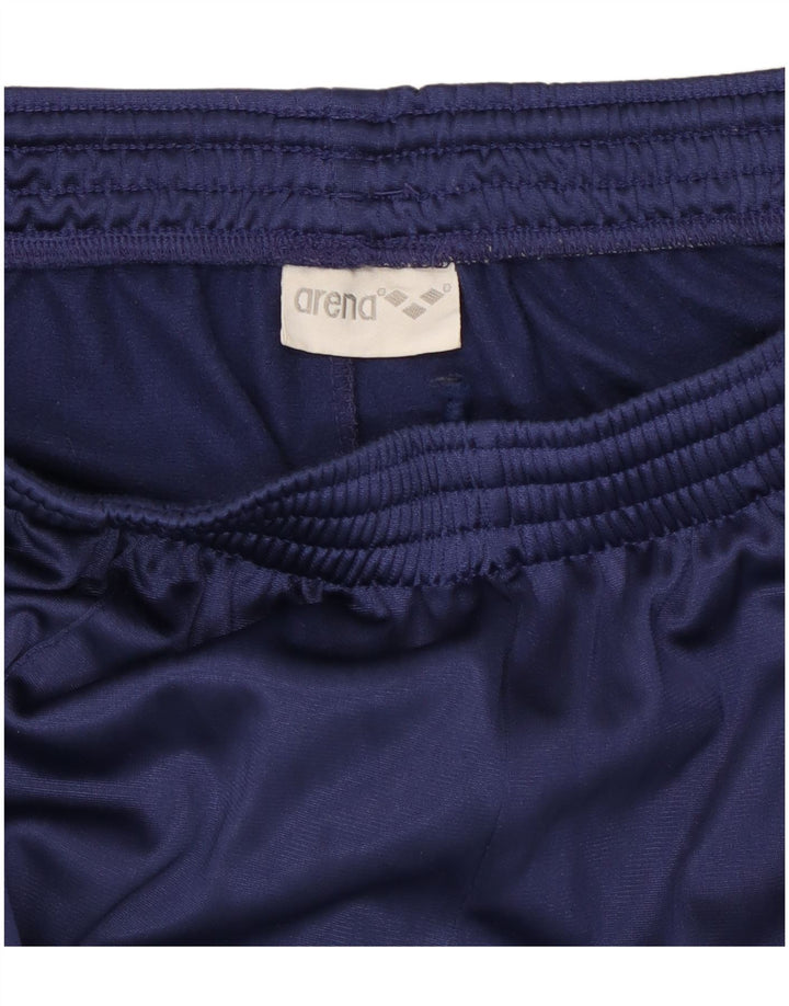 Calça esportiva masculina ARENA grande bloco colorido azul marinho
