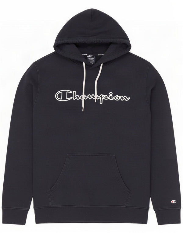 Champion Womens Graphic Hoodie Jumper UK 14 Médio Azul Marinho