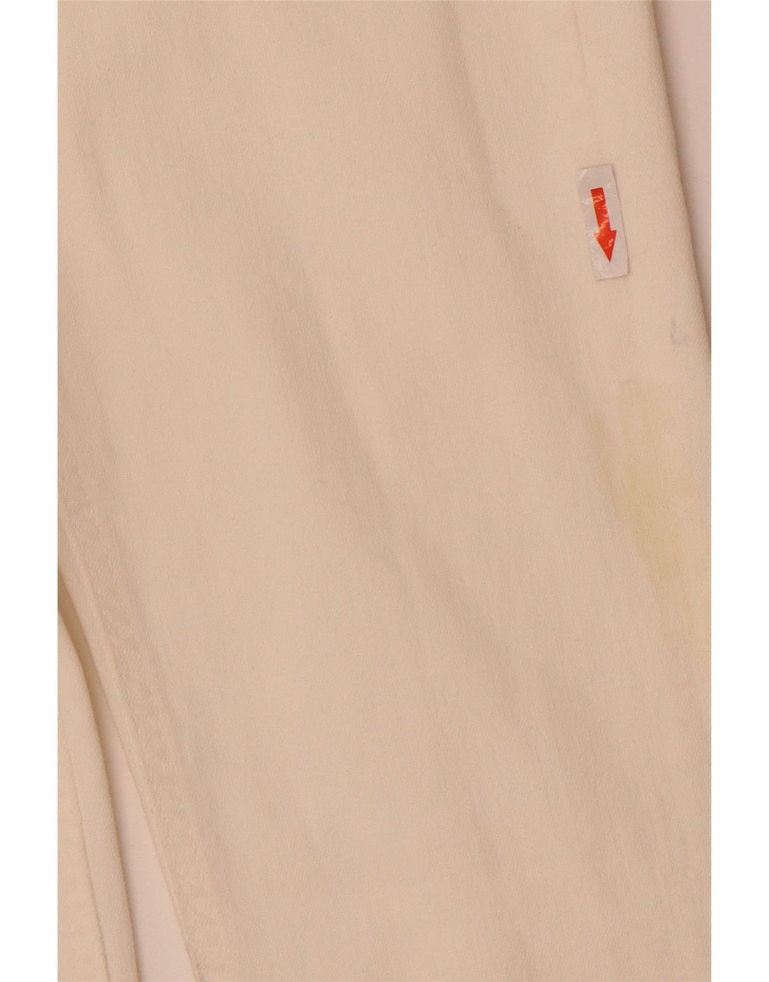 Zara Jeans feminino queimado EU 34 2XS W24 L32 algodão branco