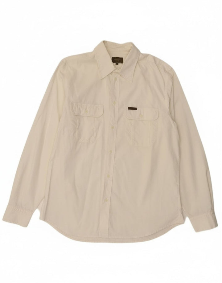 Camisa masculina Calvin Klein XL algodão branco