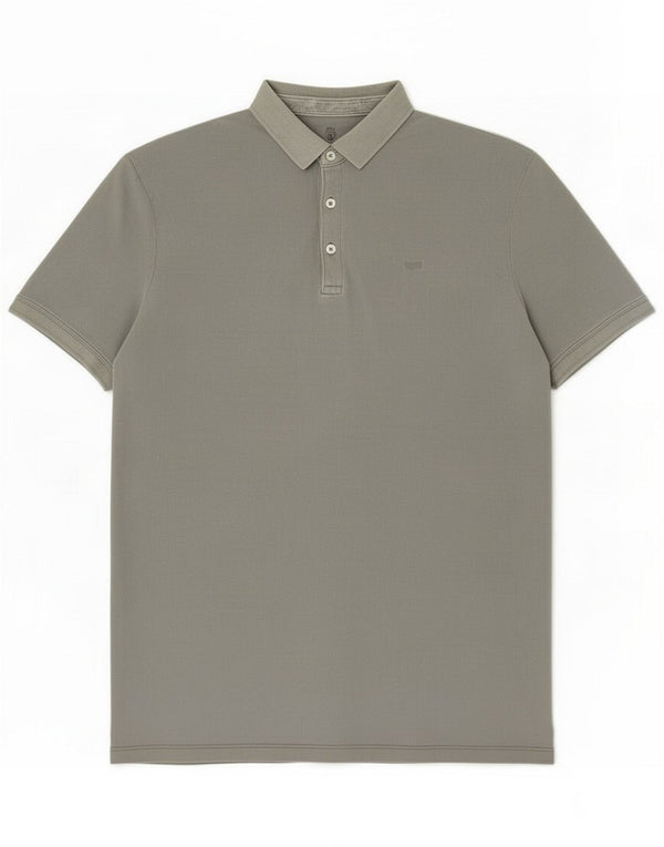 Gas Mens Polo Shirt XL Grey Cotton