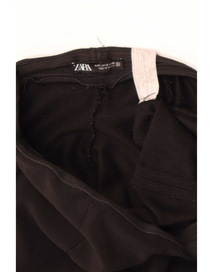 Zara Leggings feminino pequeno poliéster preto