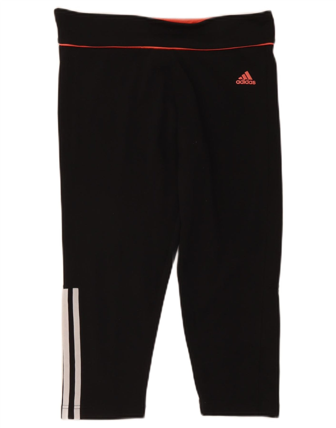 Adidas Womens Climalite Capri Leggings UK 12/14 Médio Preto Poliéster