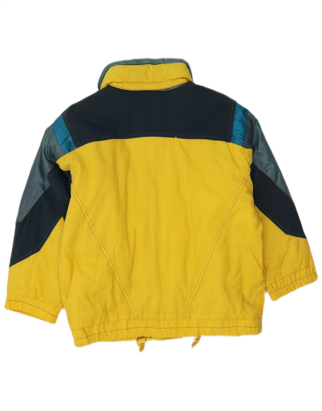 Colmar Mens Graphic Ski Jacket IT 36 pequeno amarelo colorblock poliamida