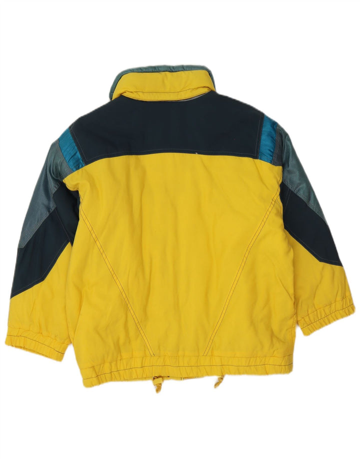 Colmar Mens Graphic Ski Jacket IT 36 pequeno amarelo colorblock poliamida