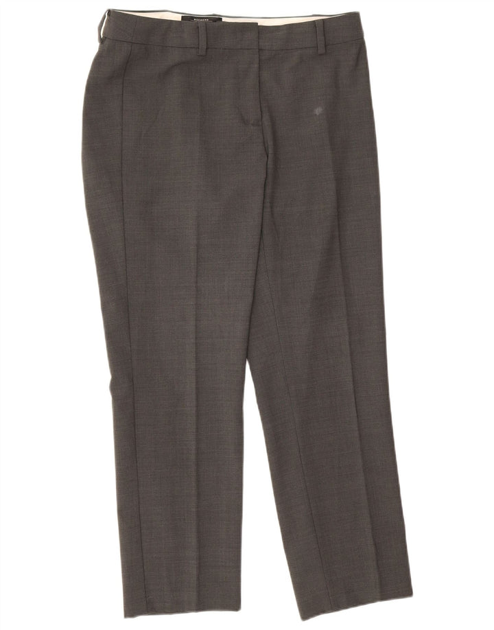 Max Mara Calça feminina casual de fim de semana slim fit W26 L26 cinza