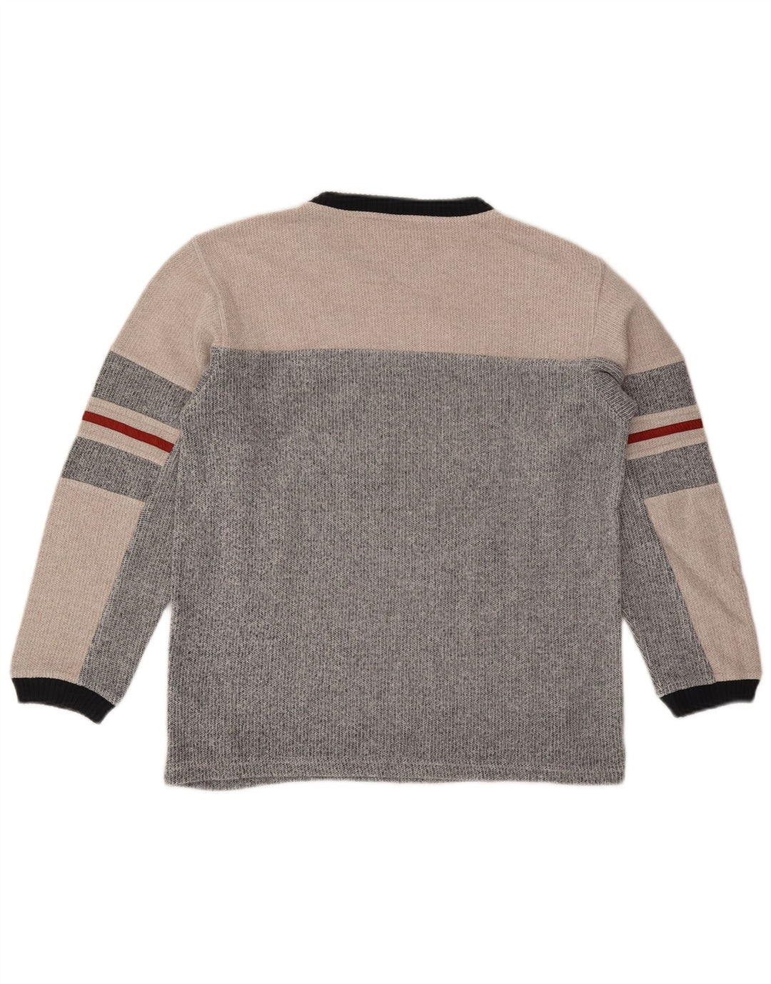 Moletom Fila Boys Jumper 13-14 Anos Grande Bloco de Cores Cinza