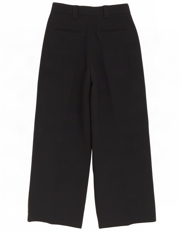 Calça feminina de cintura alta Marks & Spencer Reino Unido 12 médio W30 L29 preta