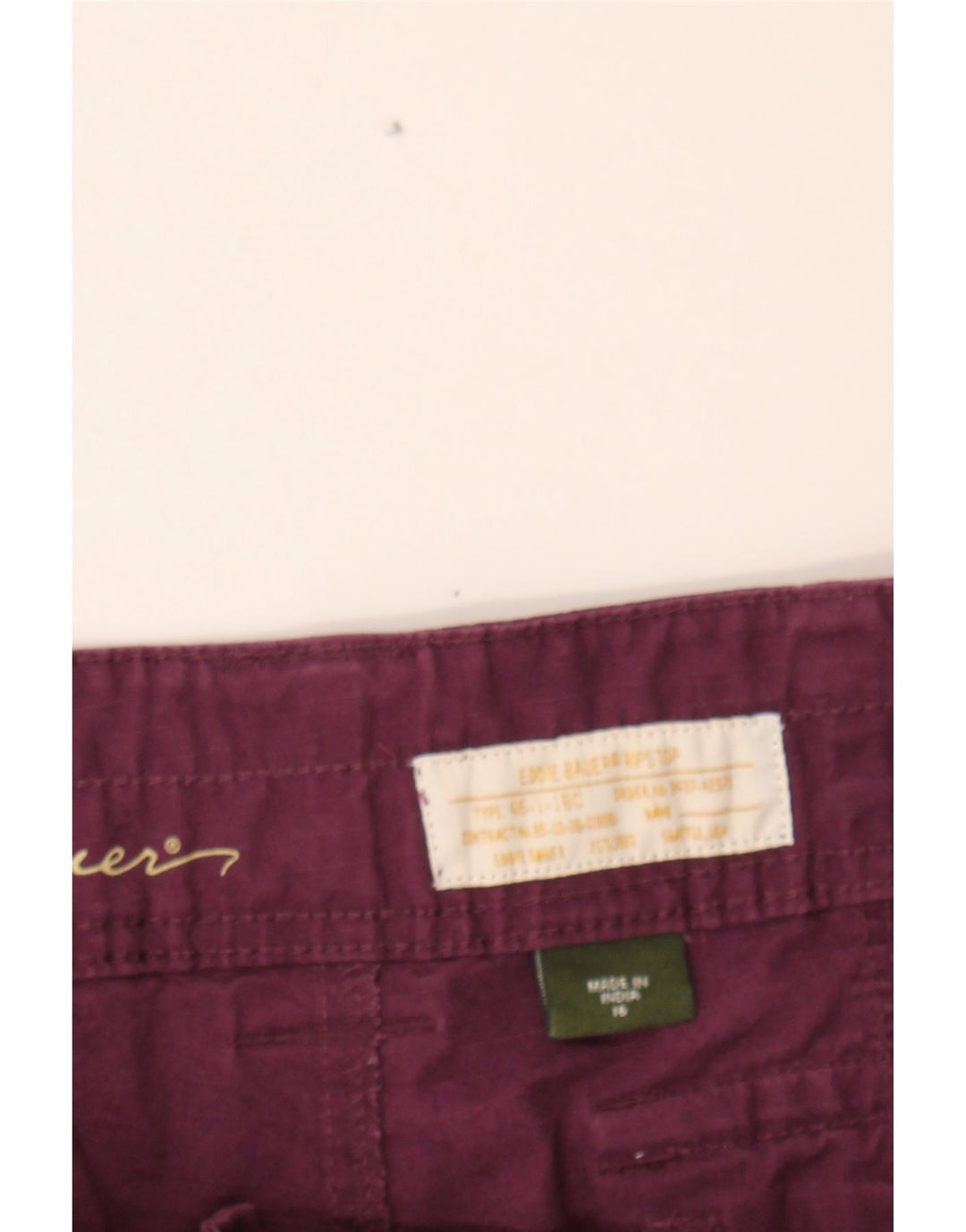 EDDIE BAUER Womens Chino Shorts US 16 2XL W40 Purple Cotton Vintage Eddie Bauer and Second-Hand Eddie Bauer from Messina Hembry 