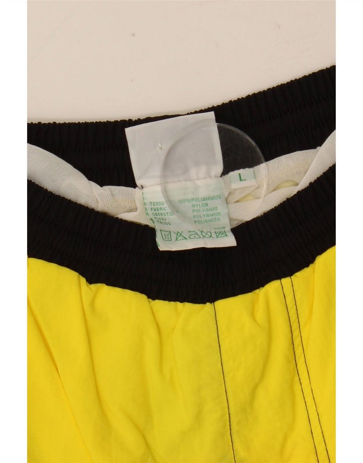 Shorts de natação masculino DIADORA grande amarelo colorblock poliamida