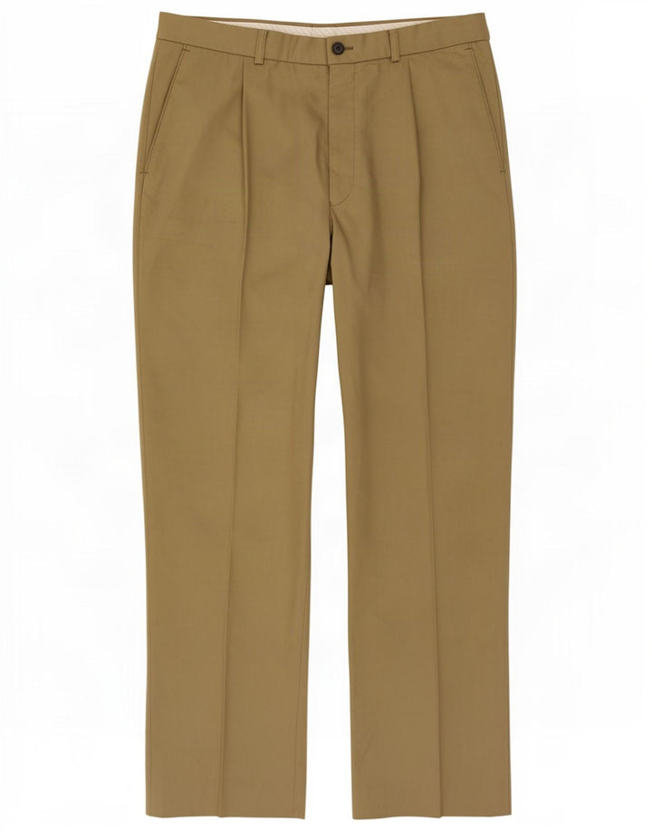 Calça casual masculina Marks & Spencer com pegged W34 L31 Poliéster cáqui