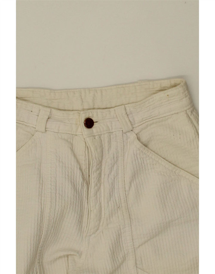 VINTAGE Womens Tapered Casual Trousers W26 L31  Off White Vintage Vintage and Second-Hand Vintage from Messina Hembry 