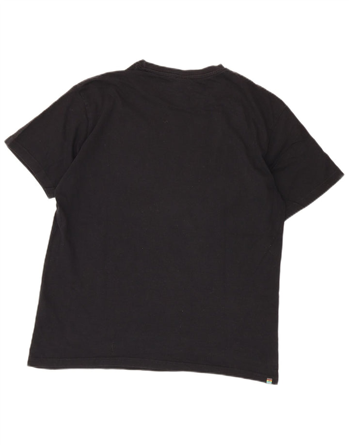 Rip Curl Camiseta masculina gráfica Top médio algodão preto