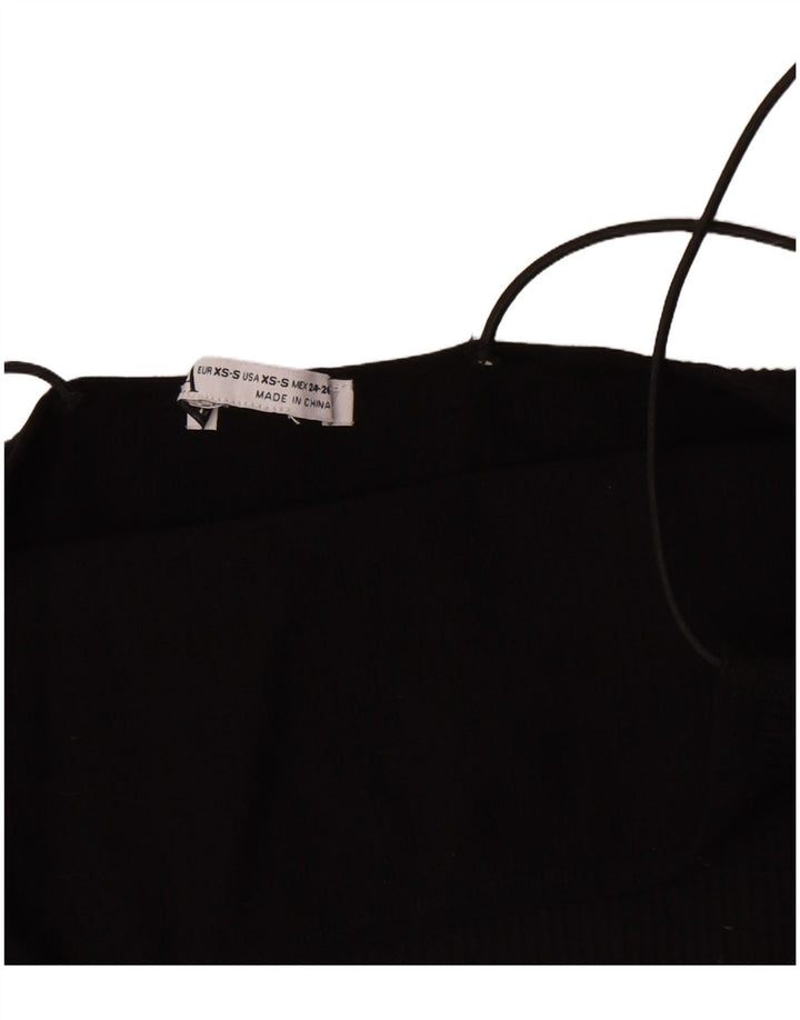 Top cropped feminino Zara UK 6 XS preto