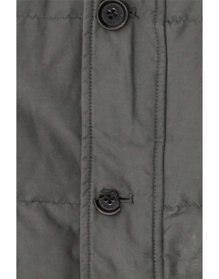 Jaqueta acolchoada masculina Tommy Hilfiger UK 42 XL poliamida verde