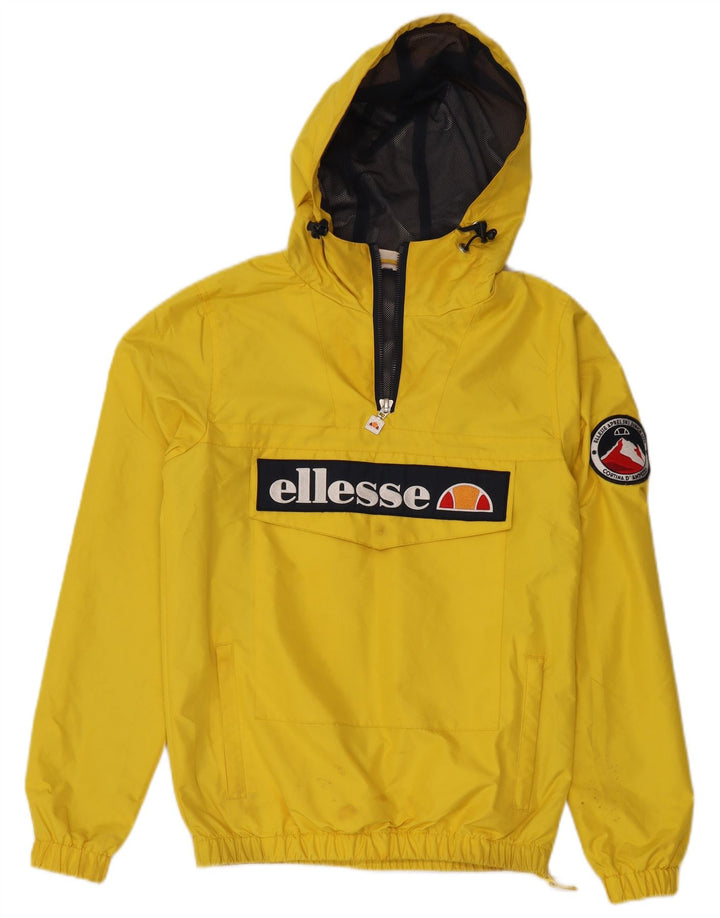 Jaqueta feminina Anorak com capuz gráfico ELLESI Reino Unido 14 poliéster amarelo médio