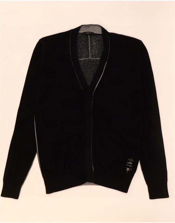 Guess Suéter Cardigan Masculino Médio Algodão Preto