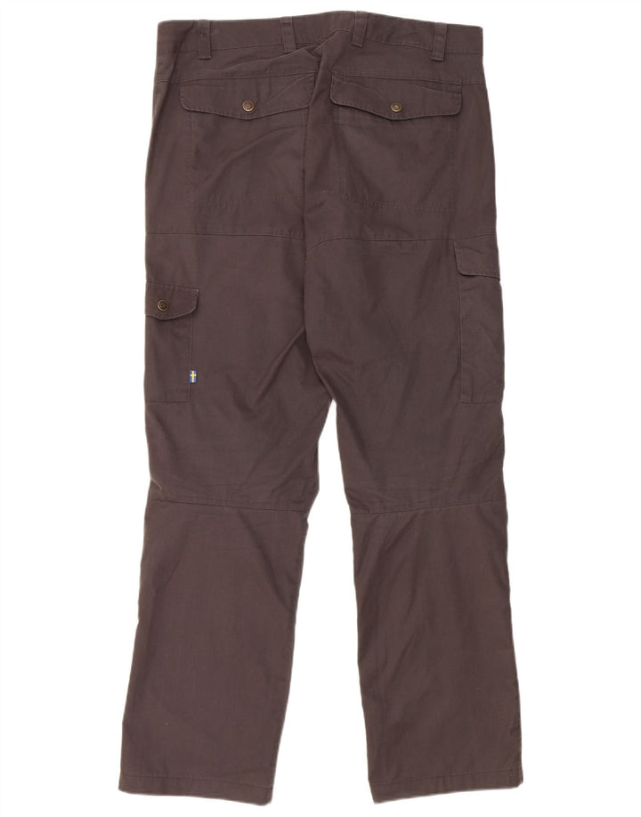 Calça cargo reta masculina Fjall Raven EU 48 médio W32 L31 cinza