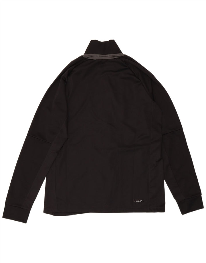 ADIDAS Mens Tracksuit Top Jacket Grande Poliéster Preto