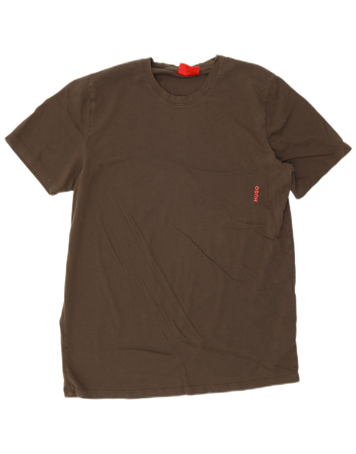 Camiseta masculina Hugo Boss Top XL algodão cinza