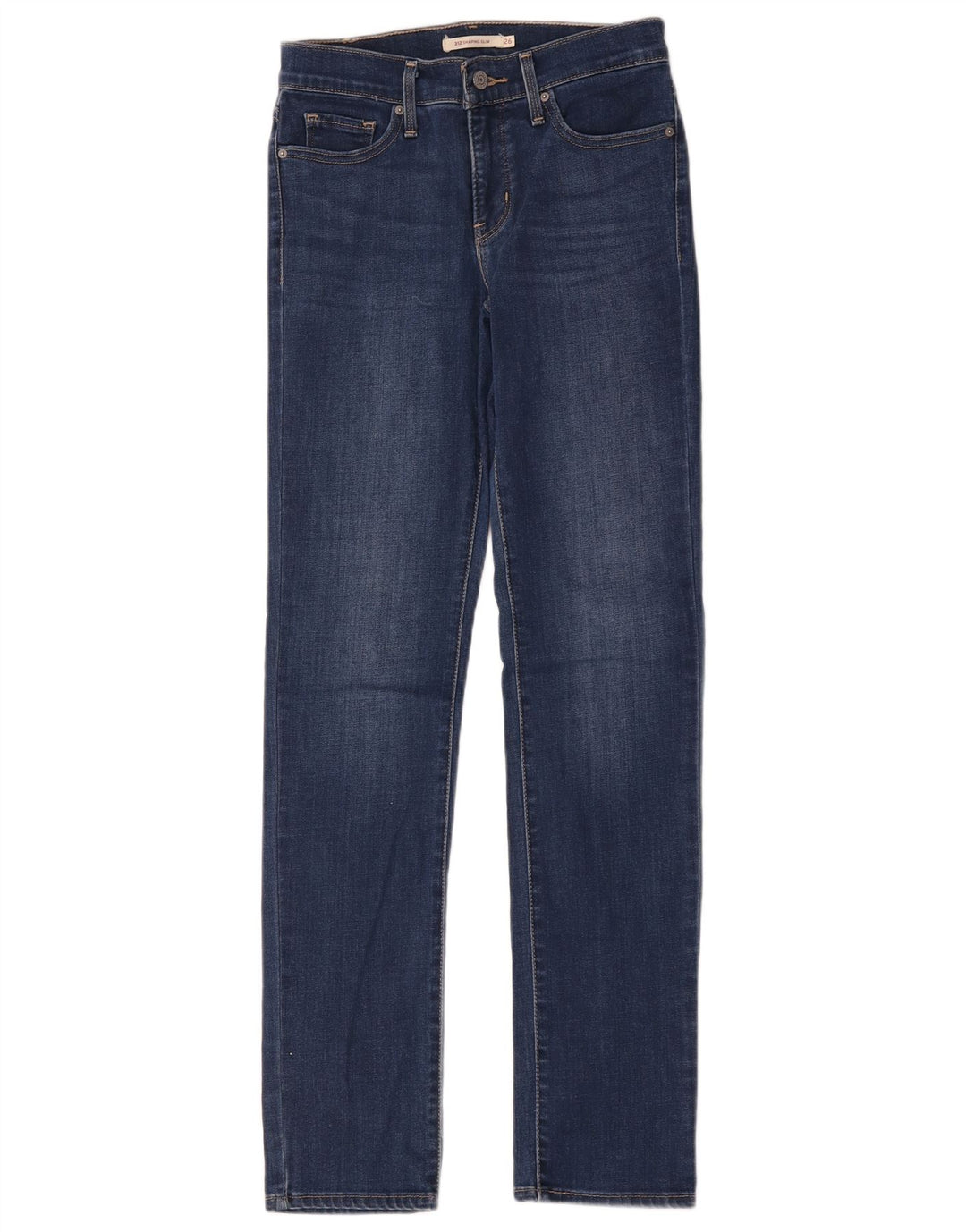 Calça jeans feminina Levi's 312 Shaping Slim W26 L32 azul algodão