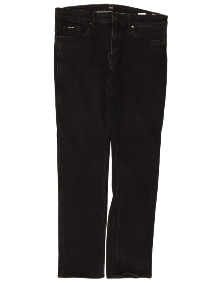 Hugo Boss Masculino Slim Jeans W32 L30 Algodão Preto