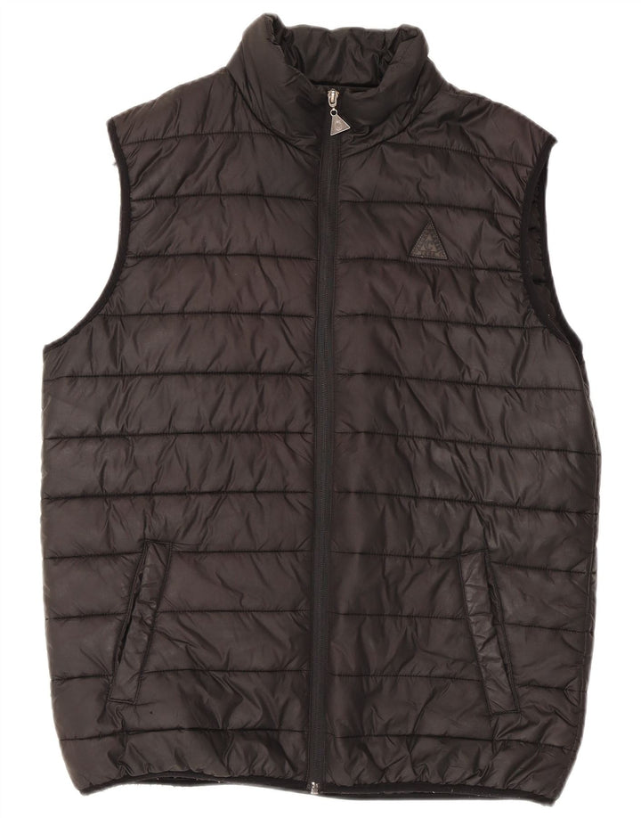 Colete acolchoado masculino Carrera UK 38 poliéster preto médio