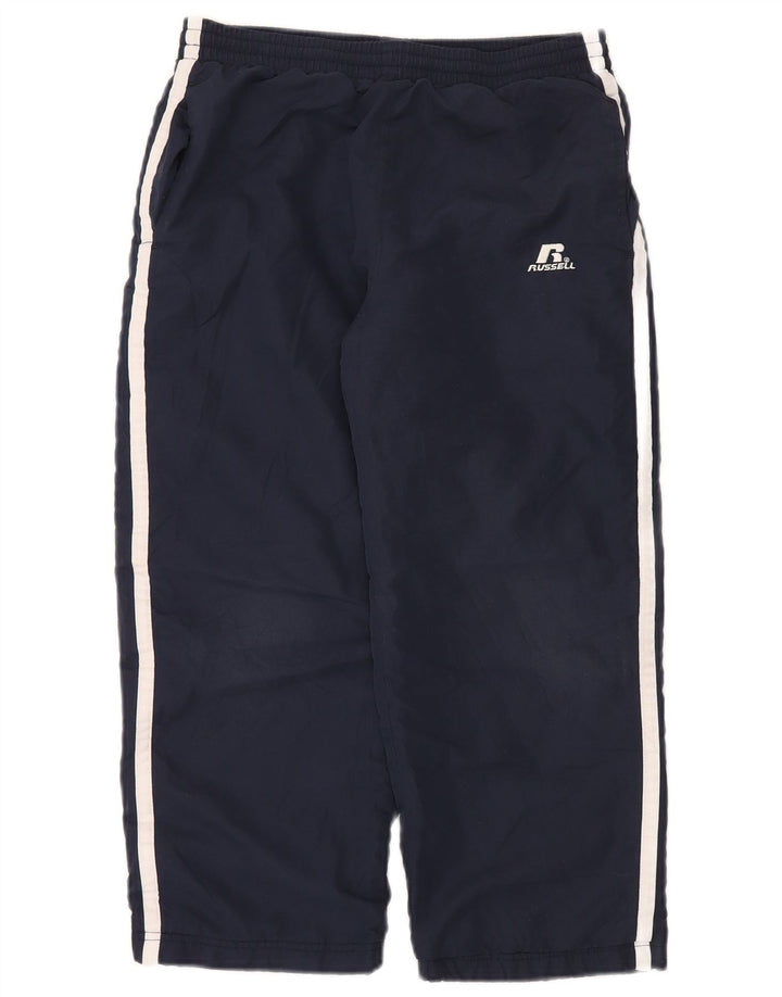 Calça corta-vento Russell Athletic Boys 7-8 anos pequena azul marinho