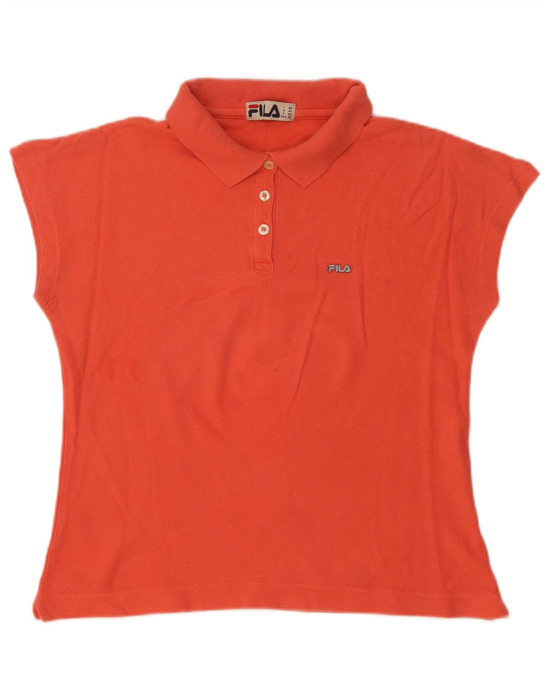 Camisa polo feminina Fila IT 46 grande laranja