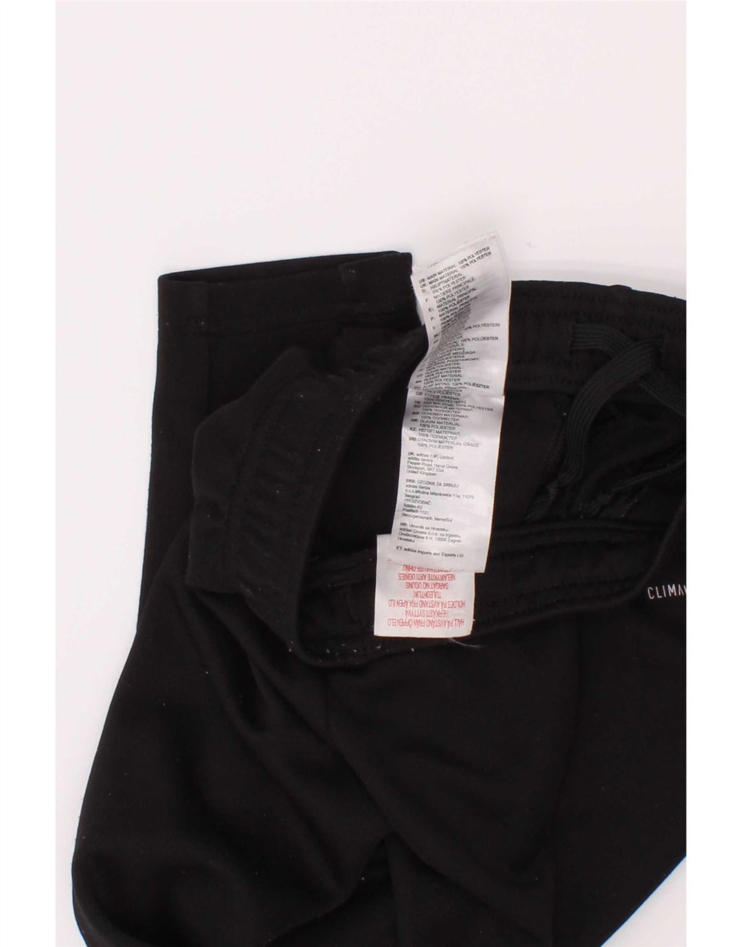 Calças de treino Adidas Boys Climalite 3-4 anos preto poliéster