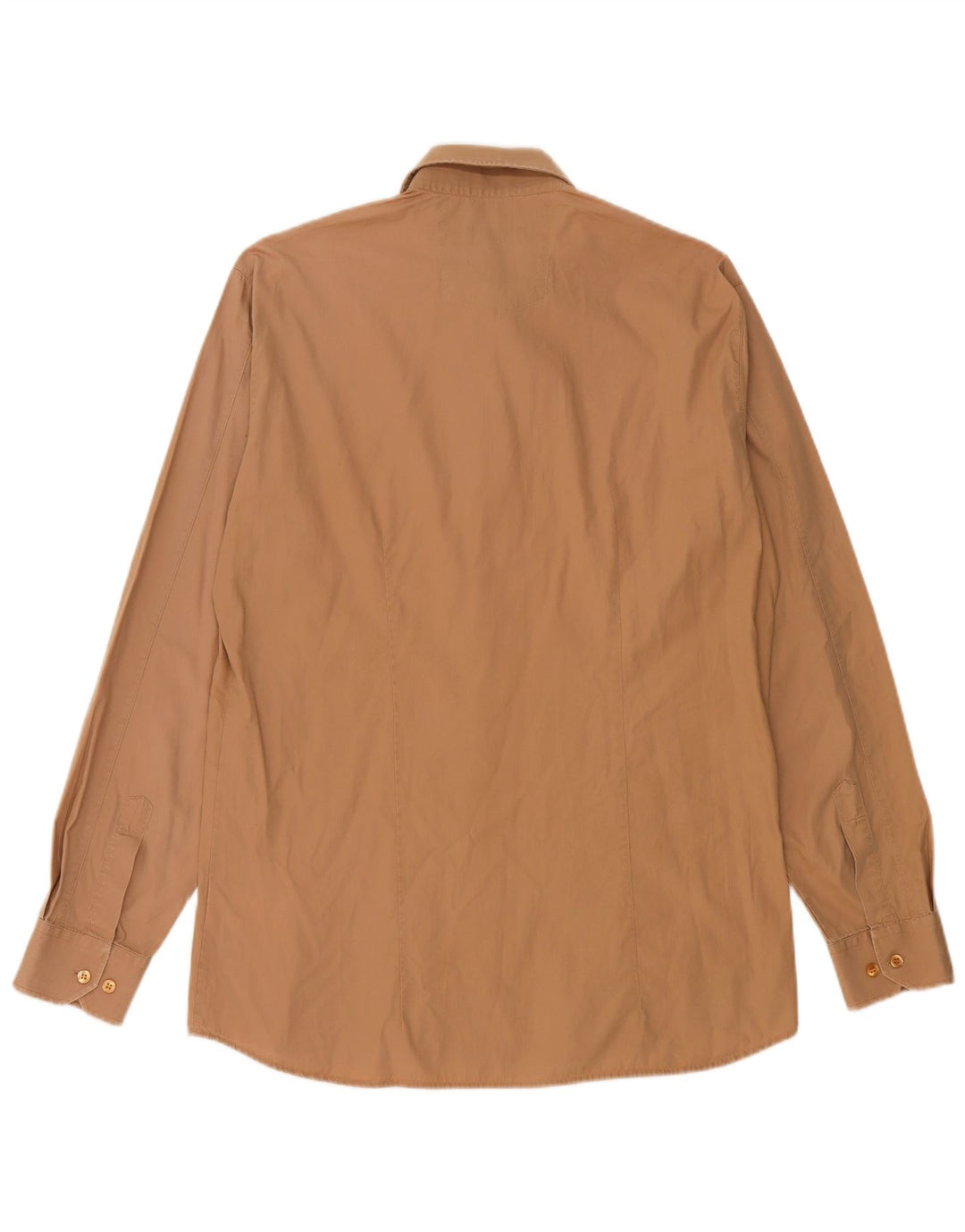 Camisa masculina Hugo Boss grande algodão marrom
