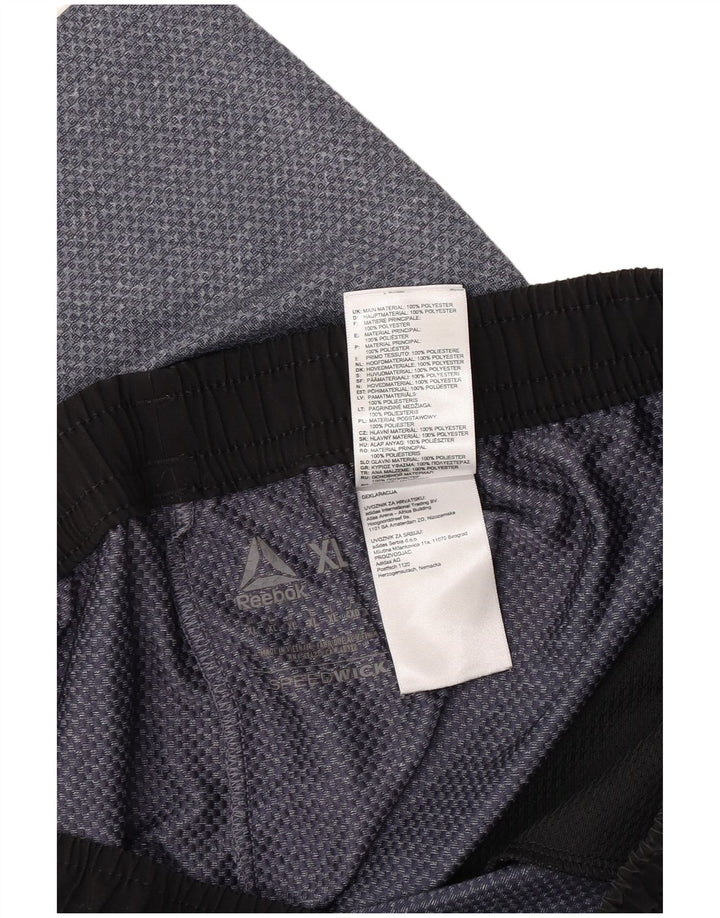 Shorts esportivos masculinos Reebok XL cinza poliéster
