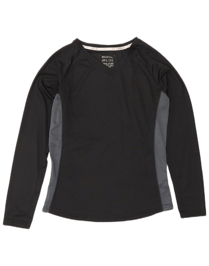 MOUNTAIN WAREHOUSE Top feminino IsoCool manga comprida Reino Unido 14 médio preto