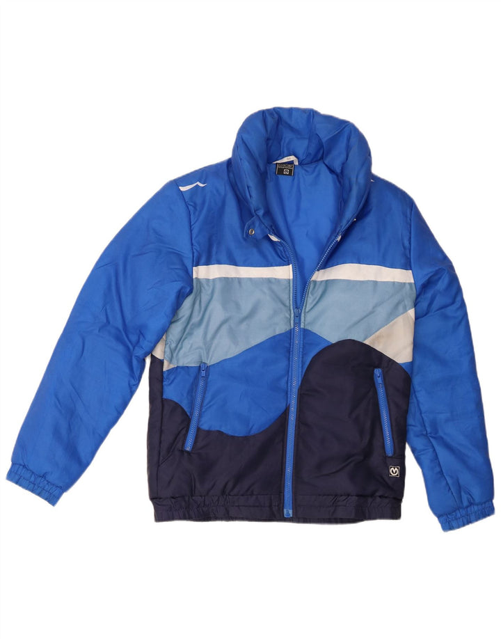 Jaqueta acolchoada feminina Maier EU 36 poliamida colorblock azul pequena